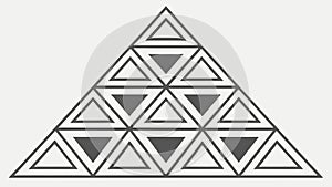 Abstract Geometric Triangle Pattern Modern Design Vector, vector design Generative AI