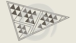 Abstract Geometric Triangle Pattern, Modern Digital Background, vector design Generative AI