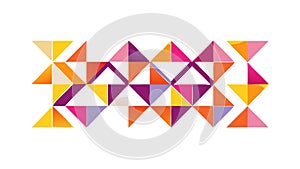 Abstract Geometric Triangle Pattern, modern and dynamic tessellation, graphic texture, vector design Generative AI