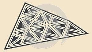 Abstract Geometric Triangle Pattern, Modern and Dynamic Visual Design, vector design Generative AI