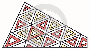 Abstract Geometric Triangle Pattern Segment, vector design Generative AI