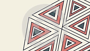 Abstract Geometric Triangle Pattern Symmetrical, vector design Generative AI