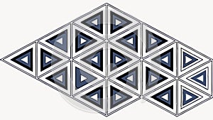 Abstract Geometric Triangle Pattern Tiles, Modern Background Vector, vector design Generative AI