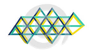 Abstract Geometric Triangle Pattern Vector Icon, Modern Design, vector design Generative AI