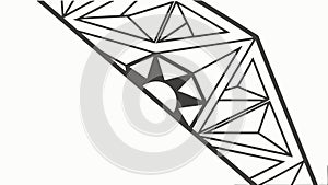 Abstract Geometric Triangle Pattern Vector, Modern Design Element, vector design Generative AI