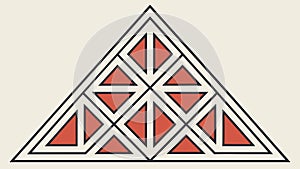 Abstract Geometric Triangle Pattern Vector, Modern Design, vector design Generative AI