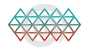 Abstract Geometric Triangle Pattern Vector for Tech, vector design Generative AI