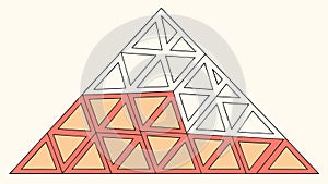 Abstract Geometric Triangle Patterns, Modern Vector Set, vector design Generative AI