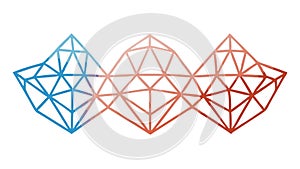 Abstract Geometric Triangle Shapes Pattern, vector design Generative AI