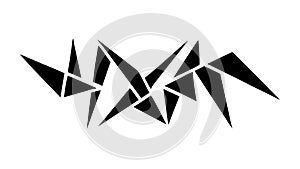 Abstract Geometric Triangle Shards Sharp Vector Element, vector design Generative AI