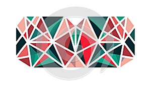 Abstract Geometric Triangle Shards Vibrant Vector Pattern, vector design Generative AI