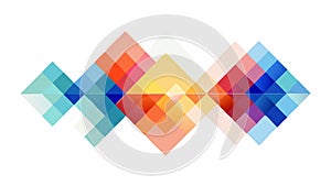 Abstract Geometric Triangles Dynamic Pixelated Pattern, vector design Generative AI