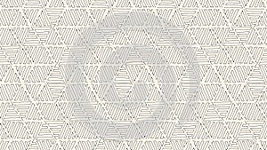 Abstract geometric triangles hand drawn black-white seamless pattern. Vector doodle illustration