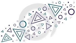 Abstract Geometric Triangles and Lines Pattern, vector design Generative AI