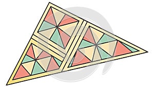 Abstract Geometric Triangles Ã¢â¬' Modern Pattern Design, vector design Generative AI