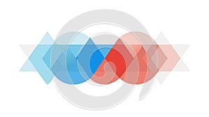 Abstract Geometric Triangles Overlap Pattern, vector design Generative AI