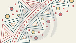 Abstract Geometric Triangles Pattern Background, vector design Generative AI