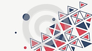 Abstract Geometric Triangles Pattern Colorful Vector, vector design Generative AI