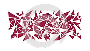 Abstract Geometric Triangles Pattern Dynamic Background, vector design Generative AI