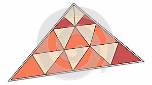 Abstract Geometric Triangles Pattern Modern Design Element, vector design Generative AI