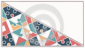 Abstract Geometric Triangles Pattern Vibrant Design Element, vector design Generative AI