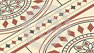 Abstract Geometric Triangles Radial Pattern, vector design Generative AI