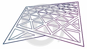 Abstract Geometric Triangular Grid Pattern, Futuristic Design, vector design Generative AI
