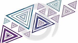 Abstract geometric triangular pattern, abstract art vector design Generative AI