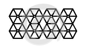 Abstract Geometric Triangular Pattern Background, vector design Generative AI