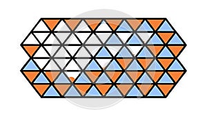 Abstract Geometric Triangular Pattern Background Vector, vector design Generative AI