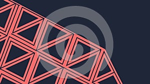 Abstract geometric triangular pattern in dark tones vector design Generative AI