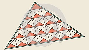 Abstract Geometric Triangular Pattern Design Vector Graphic, vector design Generative AI