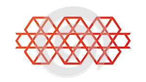 Abstract Geometric Triangular Pattern, Dynamic Overlapping, vector design Generative AI