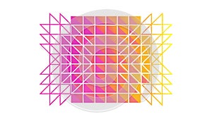 Abstract Geometric Triangular Pattern with Gradient Colors, vector design Generative AI