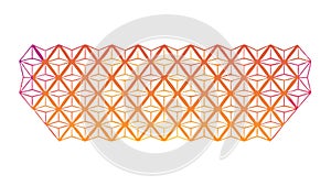 Abstract Geometric Triangular Pattern Gradient, vector design Generative AI