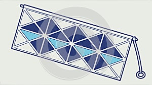 Abstract geometric triangular pattern, modern design, vector design Generative AI