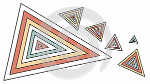 Abstract Geometric Triangular Pattern, Modern Design, vector design Generative AI