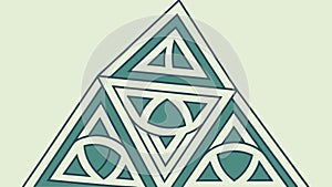 Abstract geometric triangular pattern, modern and structured art, vector design Generative AI