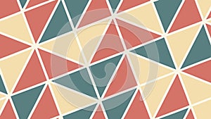 Abstract Geometric Triangular Pattern, Retro Colors, vector design Generative AI