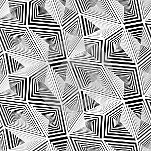 Abstract Geometric Triangular Vector Seamless Pattern