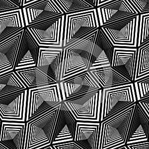 Abstract Geometric Triangular Vector Seamless Pattern
