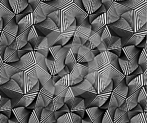 Abstract Geometric Triangular Vector Seamless Pattern