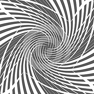 Abstract geometric twirl halftone spiral background design vector illustration