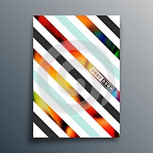 Abstract geometric typography with gradient texture design for poster, flyer, brochure cover, or other printing products