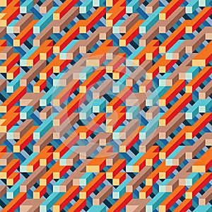 Abstract geometric vector background for presentation, booklet, website and other design project. Mosaic colored seamless pattern