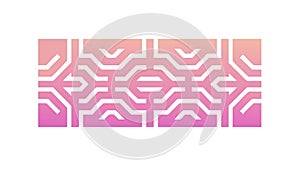 Abstract Geometric Wave Interlocking Pattern Vector, vector design Generative AI