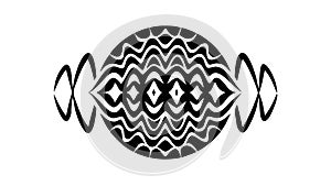 Abstract Geometric Wave Pattern Design Element, vector design Generative AI