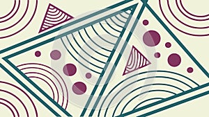 Abstract Geometric Wave Pattern, Dynamic Lines, vector design Generative AI