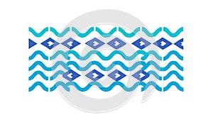 Abstract Geometric Wave Pattern Vector Background, Modern Graphic, vector design Generative AI