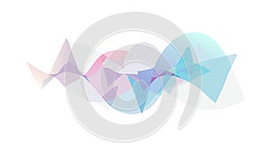 Abstract Geometric Wave Pattern Vector Graphic, vector design Generative AI
